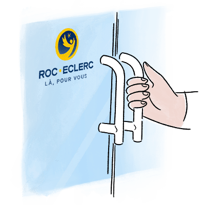 Devanture d'une agence Roc Eclerc